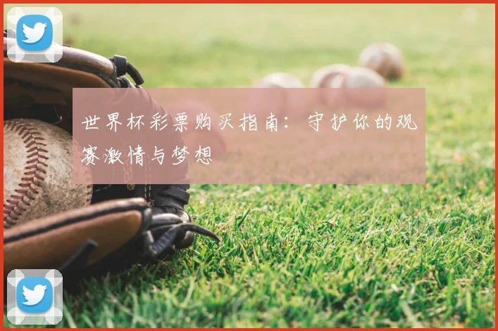 世界杯彩票购买指南：守护你的观赛激情与梦想